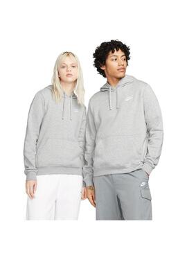 Sudadera Mujer Nike Club Flc Std Gris