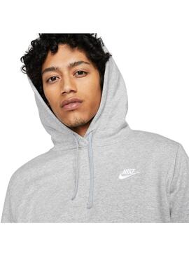 Sudadera Mujer Nike Club Flc Std Gris
