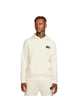 Sudadera Hombre Nike Club Po Hd Patch Beige