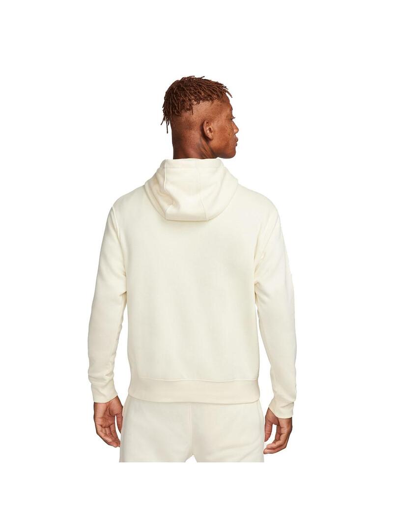 Sudadera Hombre Nike Club Po Hd Patch Beige