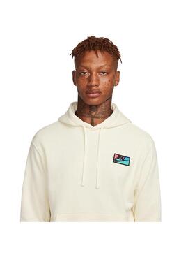 Sudadera Hombre Nike Club Po Hd Patch Beige