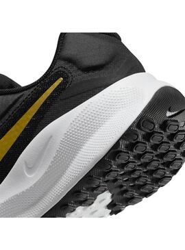 Zapatilla Mujer Nike Revolution 7 Negro Dorada