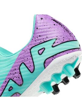 Bota Fútbol Hombre Nike Vapor 15 Academy AG Verde Violeta