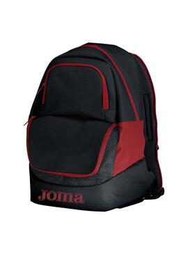 Mochila Unisex Joma Diamond II Negra Roja