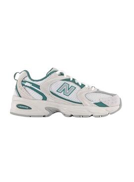 Zapatilla Unisex New Balance 530 Blanca Verde