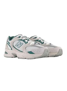 Zapatilla Unisex New Balance 530 Blanca Verde