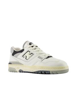 Zapatilla Unisex New Balance 550 Blanco Gris