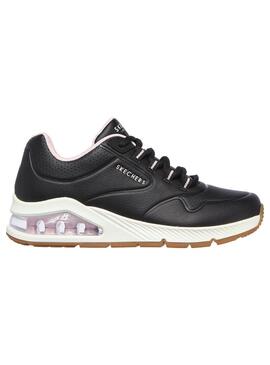 Zapatilla Mujer Skechers Uno 2 Negro/Blanco