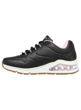 Zapatilla Mujer Skechers Uno 2 Negro/Blanco