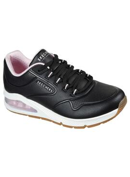 Zapatilla Mujer Skechers Uno 2 Negro/Blanco