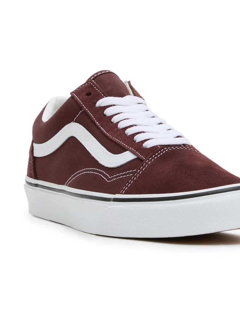 Vans granates on sale suela marron