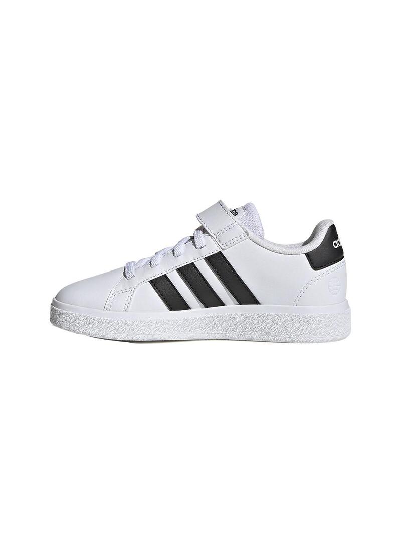 Zapatilla Niño/a adidas Grand Court Blanca Negra