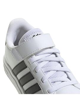 Zapatilla Niño/a adidas Grand Court Blanca Negra