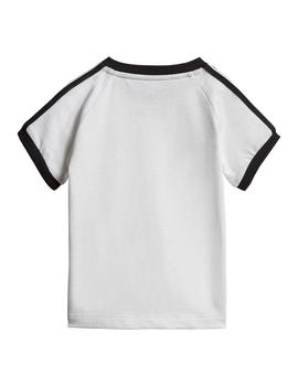 Camiseta adidas 3 Bandas Blanca Baby