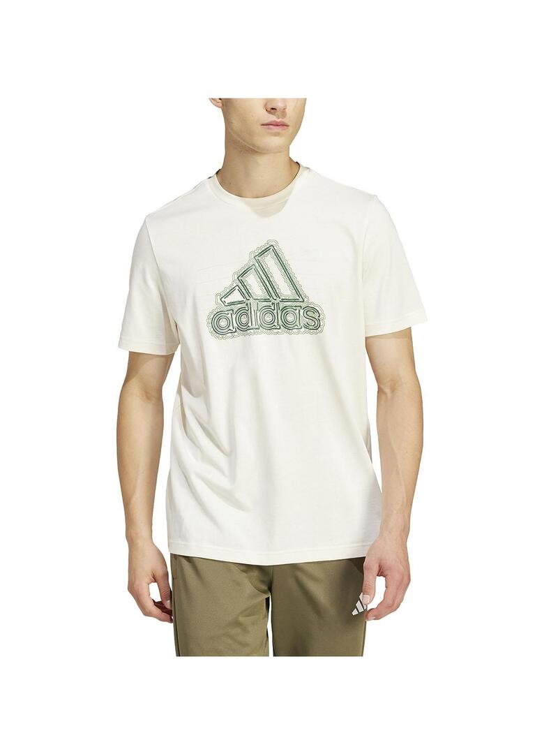 Camiseta Hombre adidas Growth Beige Verde