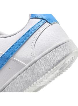 Zapatilla Mujer Nike Court Vision Low Blanco Azul