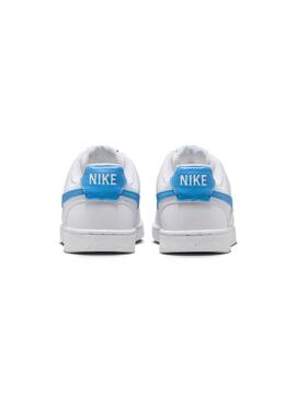 Zapatilla Mujer Nike Court Vision Low Blanco Azul