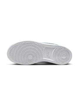 Zapatilla Mujer Nike Court Vision Low Blanco Azul