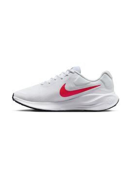 Zapatilla Hombre Nike Revolution 7 Blanca Roja