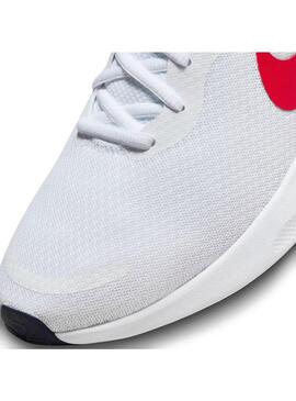 Zapatilla Hombre Nike Revolution 7 Blanca Roja