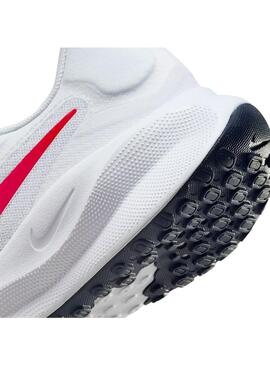Zapatilla Hombre Nike Revolution 7 Blanca Roja