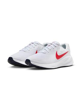 Zapatilla Hombre Nike Revolution 7 Blanca Roja
