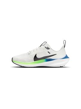 Zapatilla Junior  Nike Pegasus 40 Blanca azul Verde