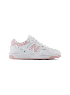 Zapatilla Niño/a New Balance 480OP Blanca Rosa