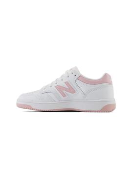 Zapatilla Niño/a New Balance 480OP Blanca Rosa