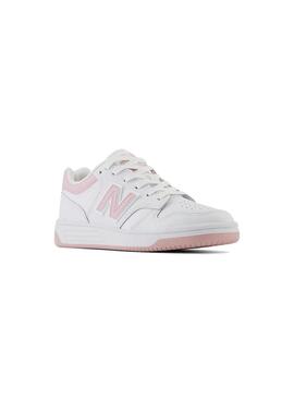 Zapatilla Niño/a New Balance 480OP Blanca Rosa