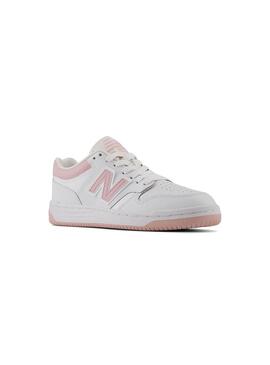 Zapatilla Niña/o New Balance 480 Blanco Rosa