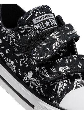 Zapatilla Baby Converse Ctas 2V Negro print