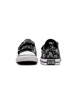 Zapatilla Baby Converse Ctas 2V Negro print