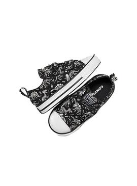 Zapatilla Baby Converse Ctas 2V Negro print