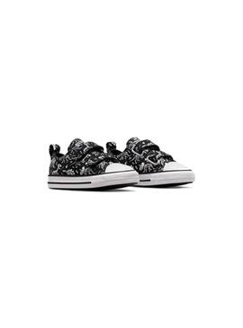 Zapatilla Baby Converse Ctas 2V Negro print