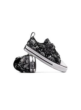 Zapatilla Baby Converse Ctas 2V Negro print