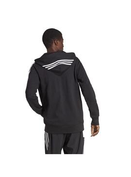 Sudadera Hombre adidas 3S Ft Negra