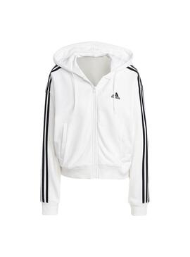 Sudadera Mujer Adidas Bomber Esentials Blanca