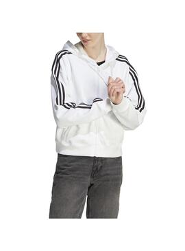 Sudadera Mujer Adidas Bomber Esentials Blanca