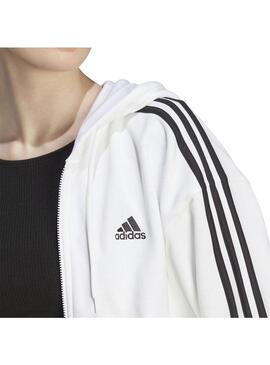 Sudadera Mujer Adidas Bomber Esentials Blanca