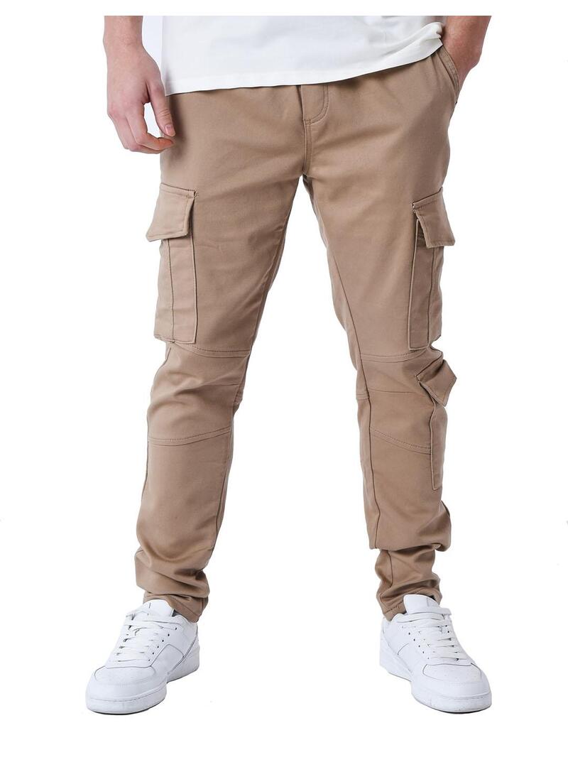 Pantalon marron hombre deals