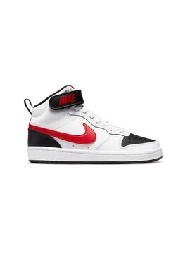 Zapatilla Unisex Nike Court Borough Blanca Roja Ne