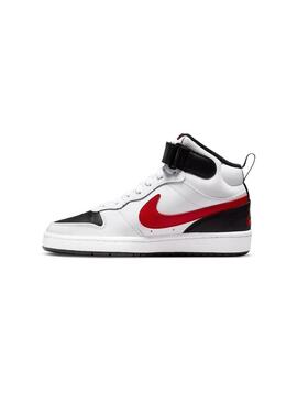 Zapatilla Unisex Nike Court Borough Blanca Roja Ne