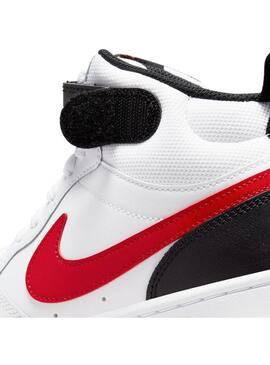 Zapatilla Unisex Nike Court Borough Blanca Roja Ne
