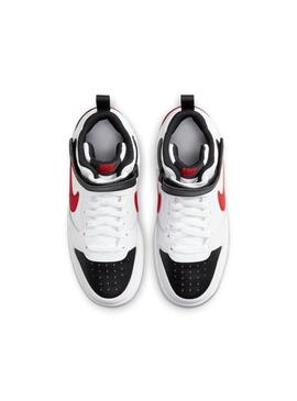 Zapatilla Unisex Nike Court Borough Blanca Roja Ne