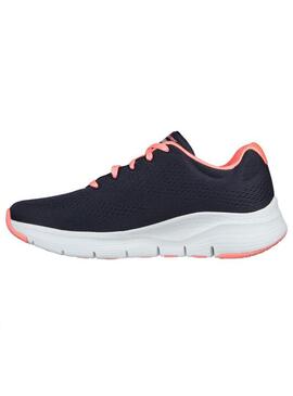 Zapatilla Mujer Skechers Arch Fit Marino