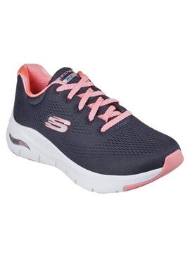 Zapatilla Mujer Skechers Arch Fit Marino