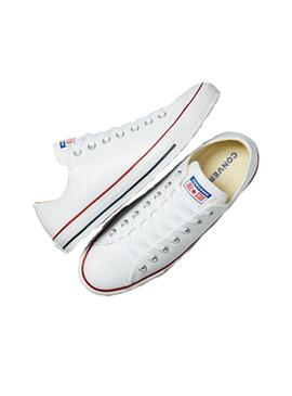 Zapatilla Mujer Converse All Star OX Piel Blanca