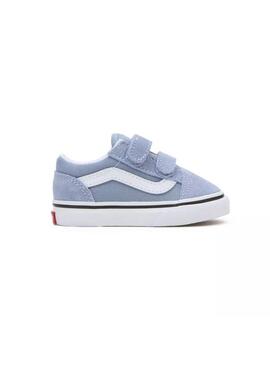 Zapatilla Baby Vans Old Skool V Azul