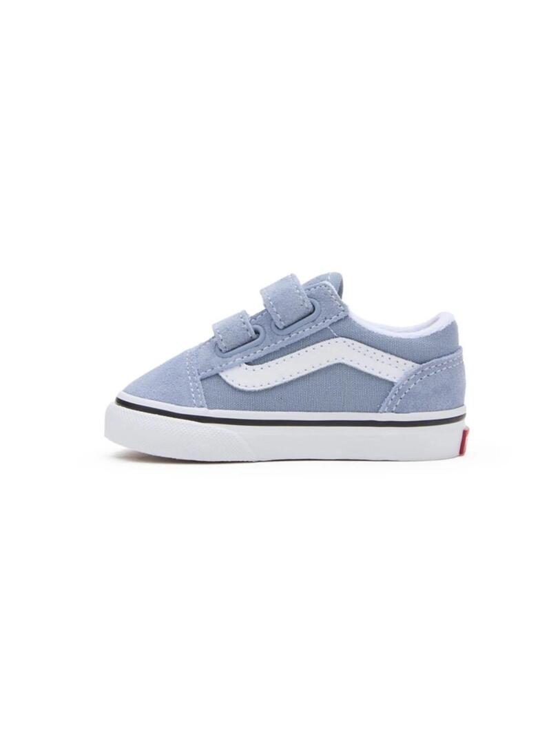 Zapatilla Baby Vans Old Skool V Azul